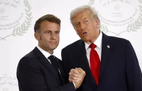 Emmanuel Macron y Donald Trump.
