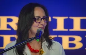 María Fernanda Cabal en la presentación del Partido Demócrata.