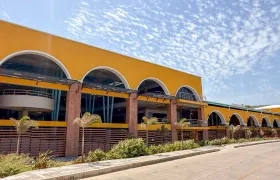 Fachada del Mercado Sazón y de Artesanías, en Puerto Colombia.