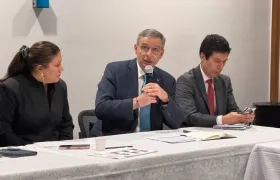 Miguel Gómez, ministro de Hacienda.