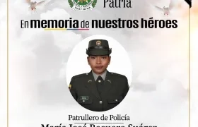 Patrullera de la Policía María José Recuero Suárez. 