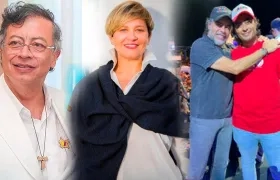 Gustavo Petro, Verónica Alcocer, Armando Benedetti y Nicolás Petro.