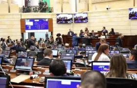 Plenaria del Senado durante la noche de este lunes.