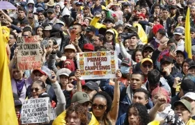 Protesta en Colombia.