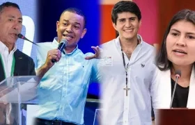 Ricardo Roa, Yahir Acuña, Wadith Manzur y Karen Manrique.