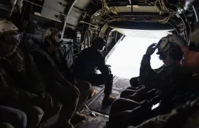 Tropas del Ejército de los Estados Unidos en un ejercicio militar