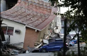 Una edificación afectada por el terremoto de magnitud 7,7 que sacudió a Panamá.