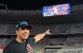 Alejandro Char en el Estadio Metropolitano.