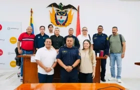 Representantes del Concejo, Distrito y Bomberos Barranquilla. 