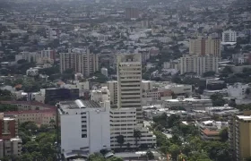 Vista panorámica de Barranquilla. 