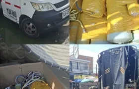 Material explosivo incautado.