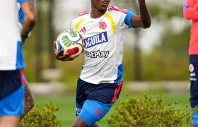 Yáser Asprilla, mediocampista de la Selección Colombia. 