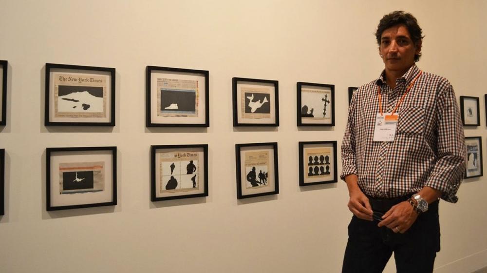 El pintor Jorge Julián Aristizábal