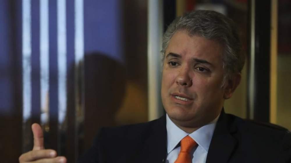Iván Duque en reportaje con EFE.