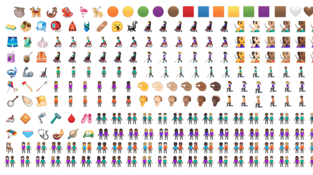 Un grupo de emojis de Google que estarán en Android Q.