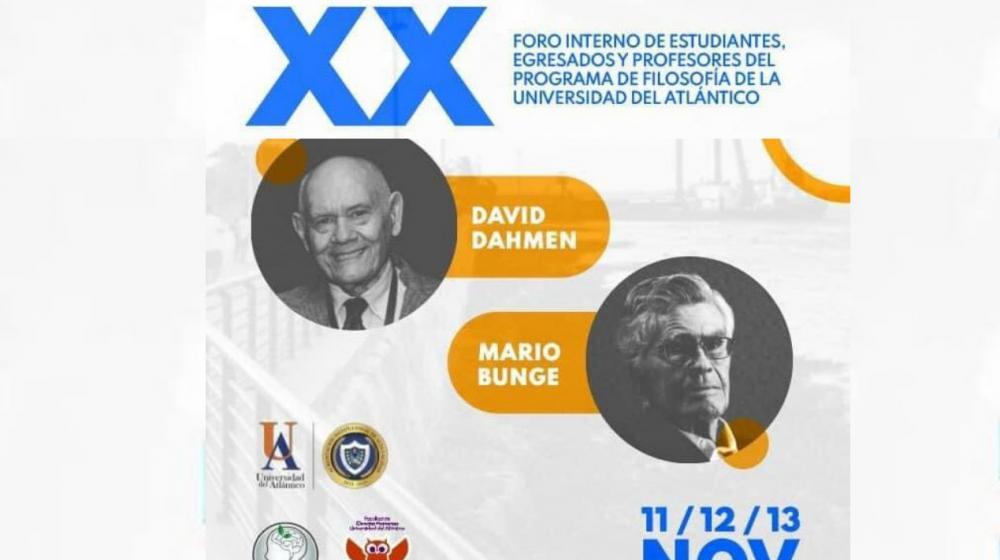 El Foro rinde un homenaje intelectual a David Dahmen y a Mario Bunge, dos pensadores recientemente fallecidos. 