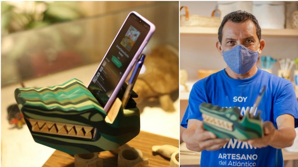 El ‘amplifi-caimán’, de Luis Pertuz, fue el proyecto ganador.