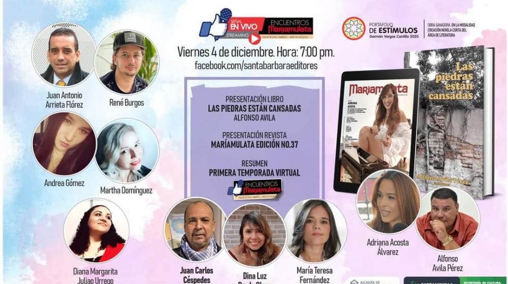 Participantes de lo que será este viernes el cierre de la temporada virtual de Encuentros MaríaMulata.