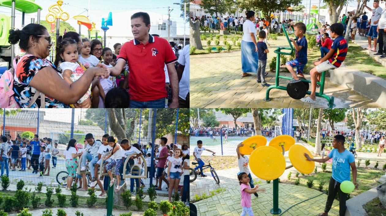 Acto de entrega del parque.