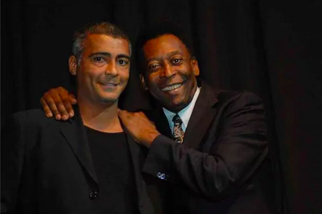Romário y Pelé.