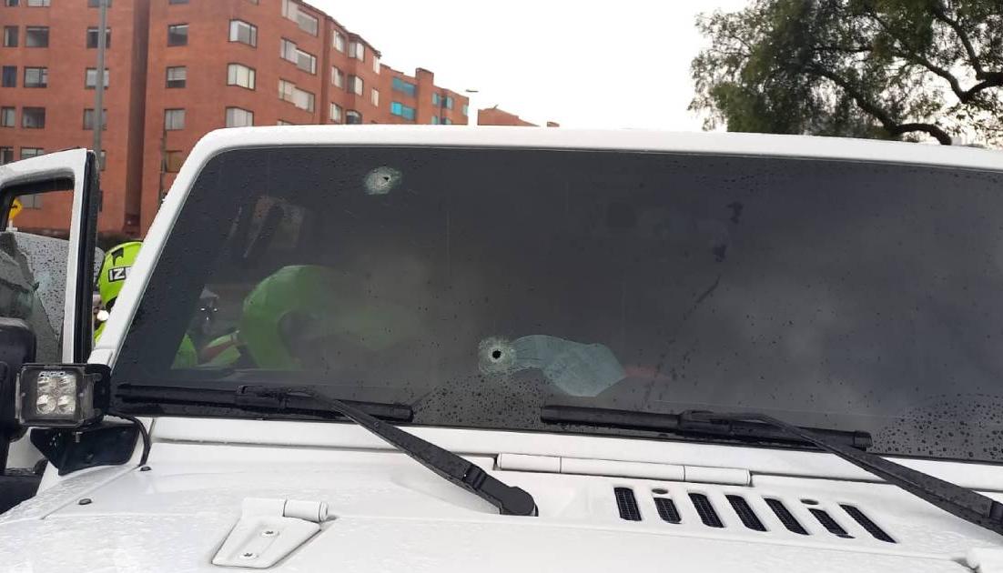 La camioneta en la que se movilizaba el menor fallecido.