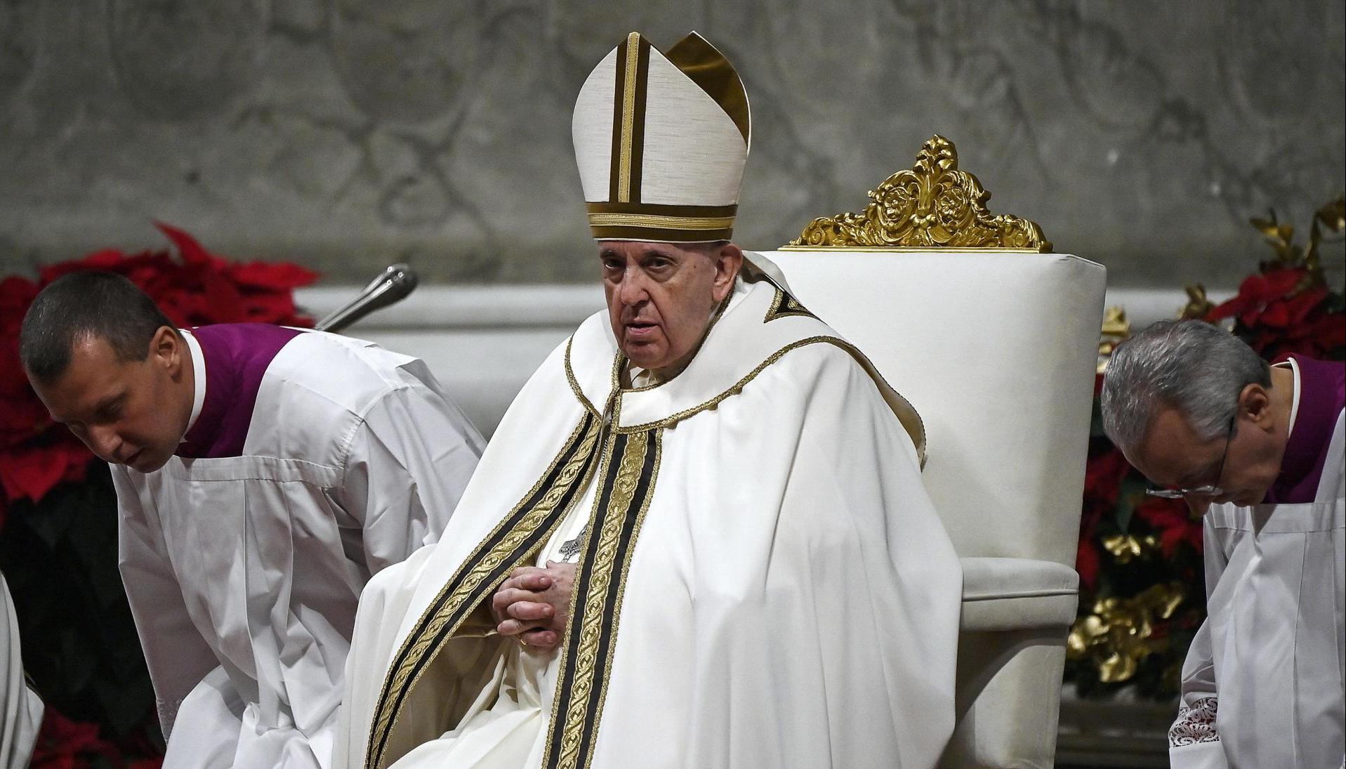 El papa Francisco dio su homilía en la basílica de San Pedro.