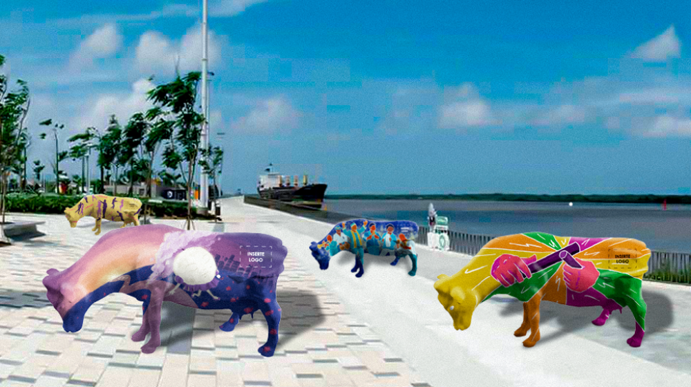 Las vacas serán elaboradas en fibra de vidrio y serán expuestas en sitios emblemáticos de Barranquilla.