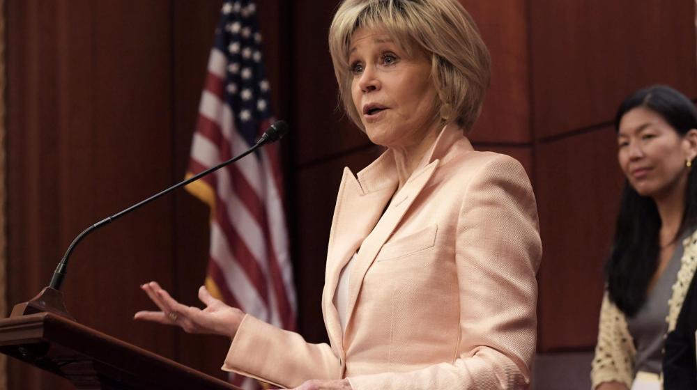 Jane Fonda, actriz norteamericana,