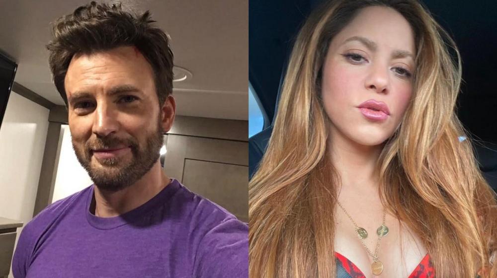 Chris Evans y Shakira.