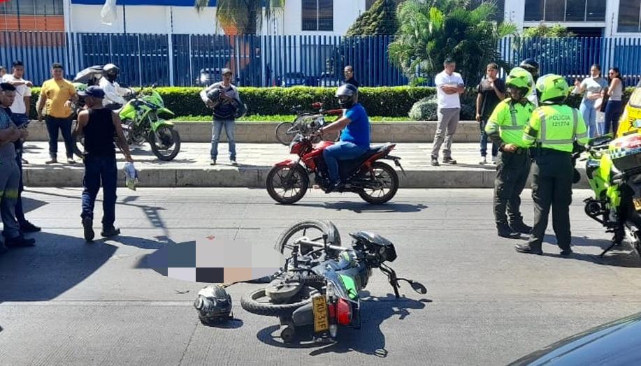 Aspecto del lugar del accidente. 