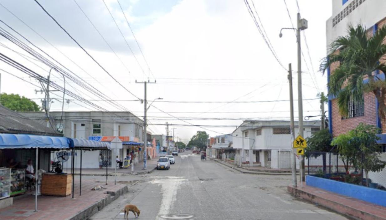 Calle 26 con carrera 13, en el barrio Las Nieves, donde ocurrió el ataque a bala. 