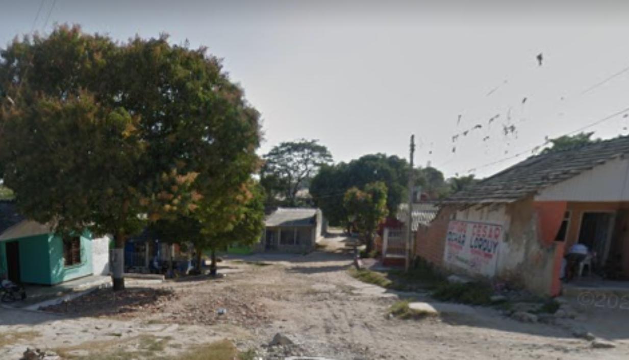 Aspecto del barrio Pumarejo, donde ocurrió el crimen. 