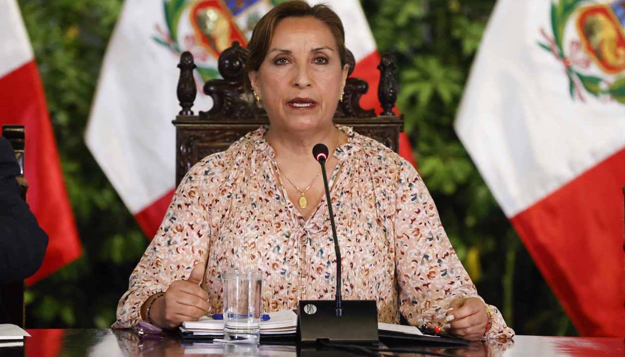 La presidenta de Perú, Dina Boluarte.