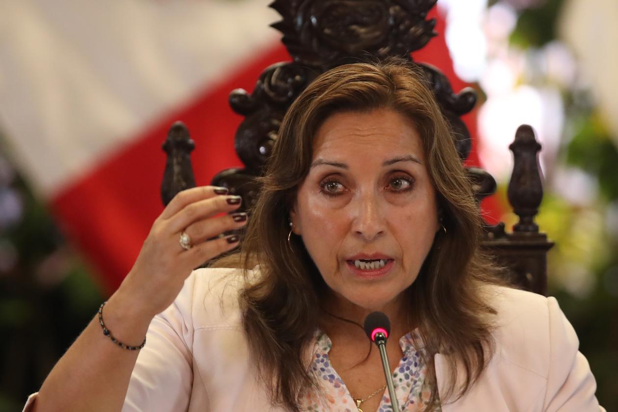  La presidenta de Perú, Dina Boluarte.