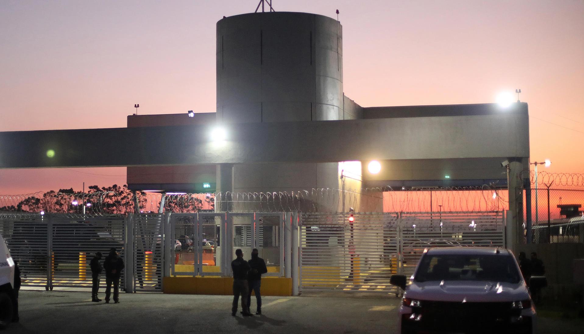  Fotografía que muestra el exterior del penal de Almoloya el 5 de enero de 2023, en Toluca, Estado de México, en donde permanece Ovidio Guzmán.