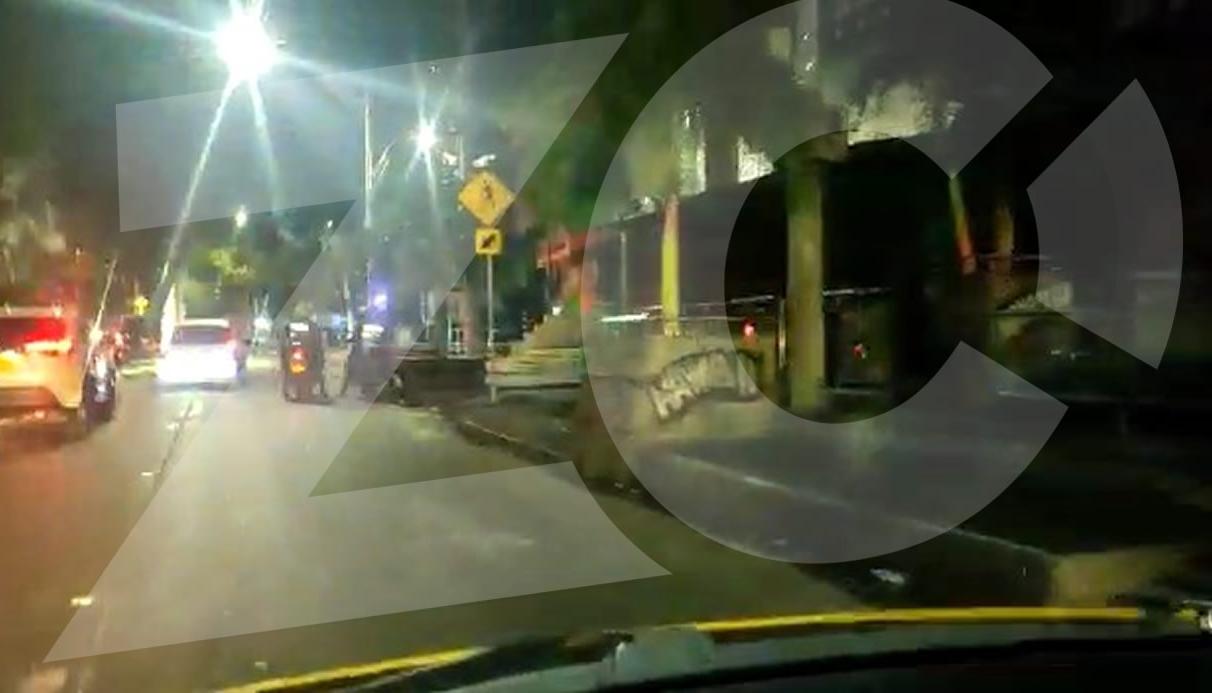 Discotecas de la carrera 8 cerradas y vigiladas por la Policía Nacional.