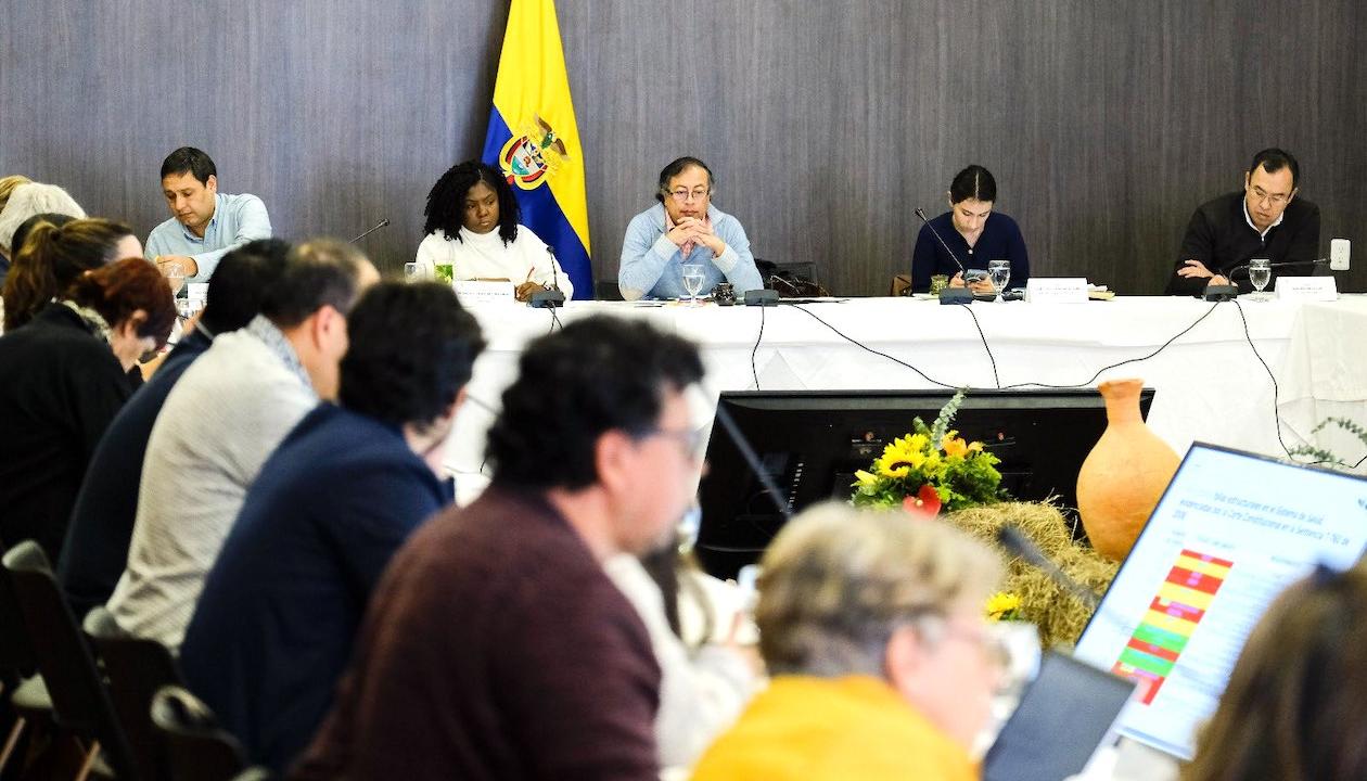 El encuentro del Presidente con los Ministros en Villa de Leyva.