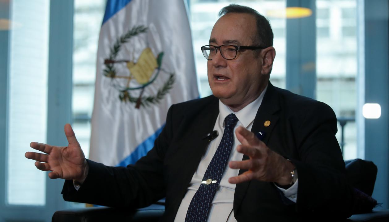 El presidente de Guatemala, Alejandro Giammattei.