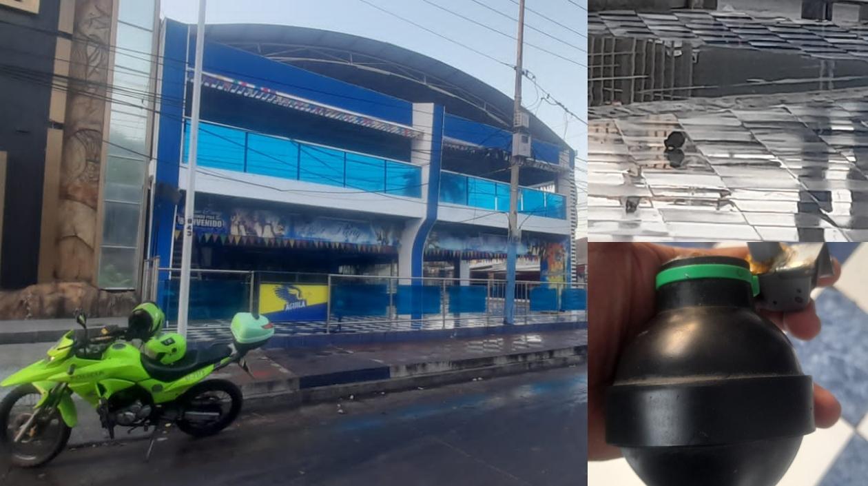 Estadero donde encontraron la granada.
