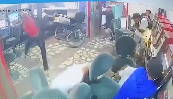 Cámara de seguridad grabó el ataque a bala
