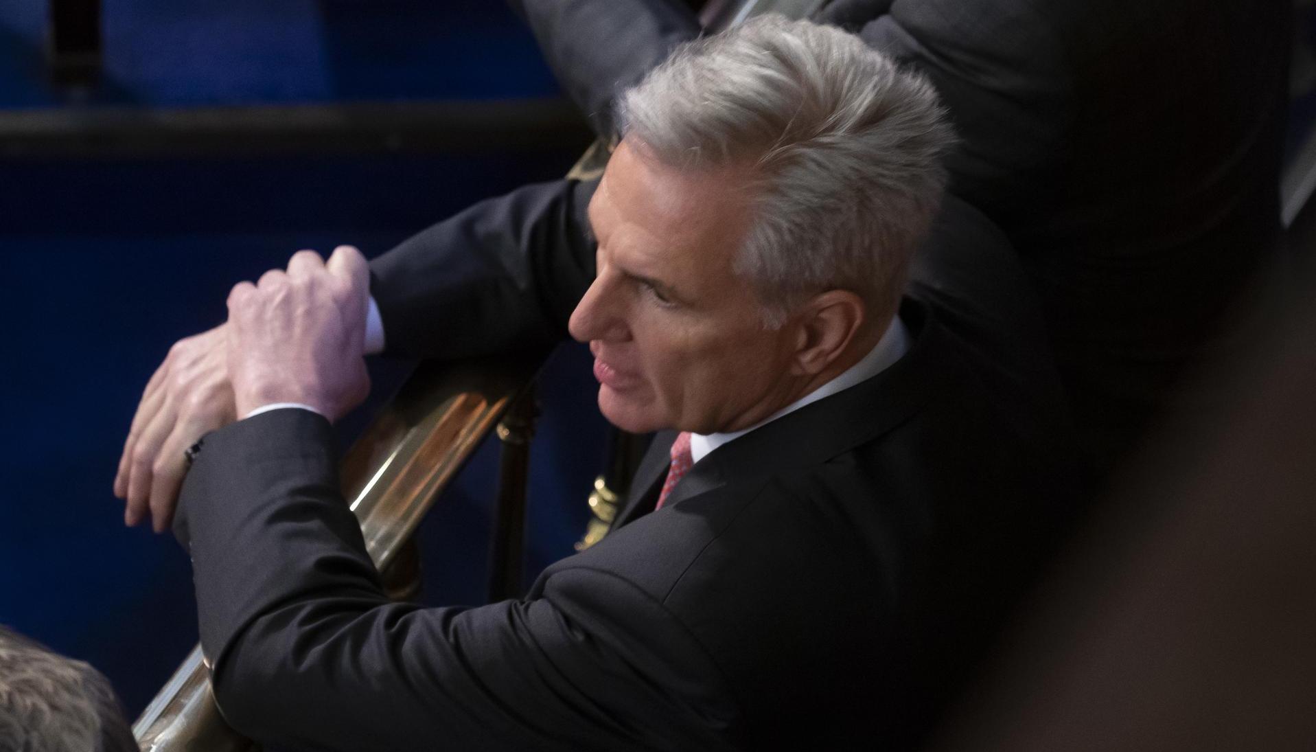 El líder republicano de la Cámara de Representantes, Kevin McCarthy, en el Capitolio en Washington.