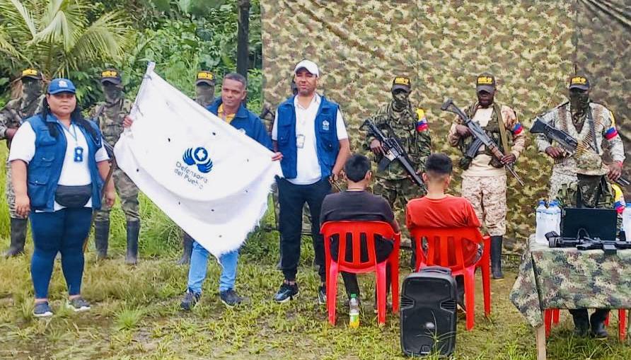 Adolescentes liberados por Disidencias de las FARC.