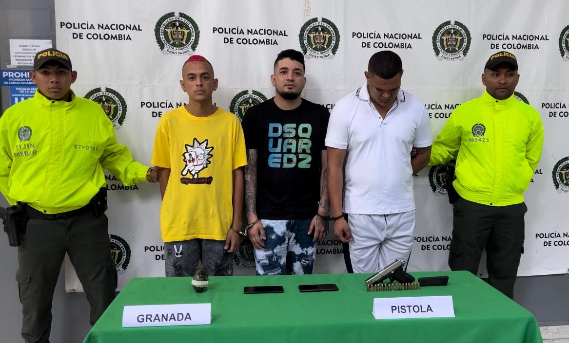 Presuntos integrantes de la banda.