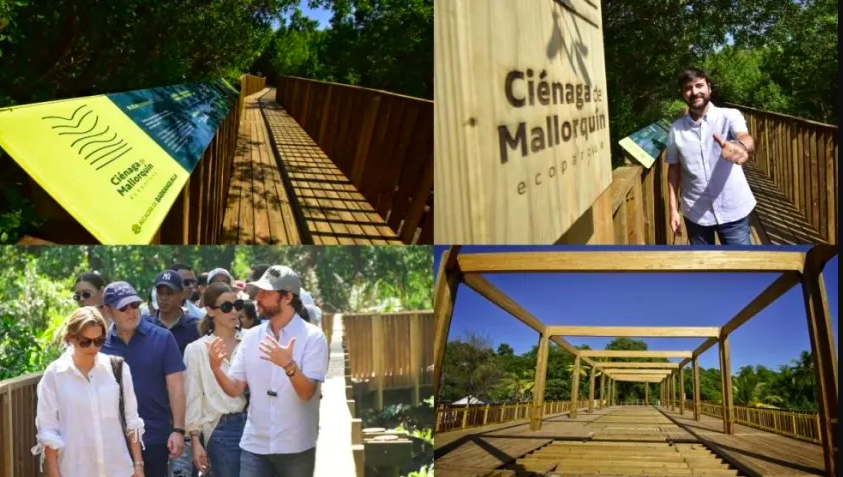 Imágenes del ecoparque en la Ciénaga de Mallorquín.