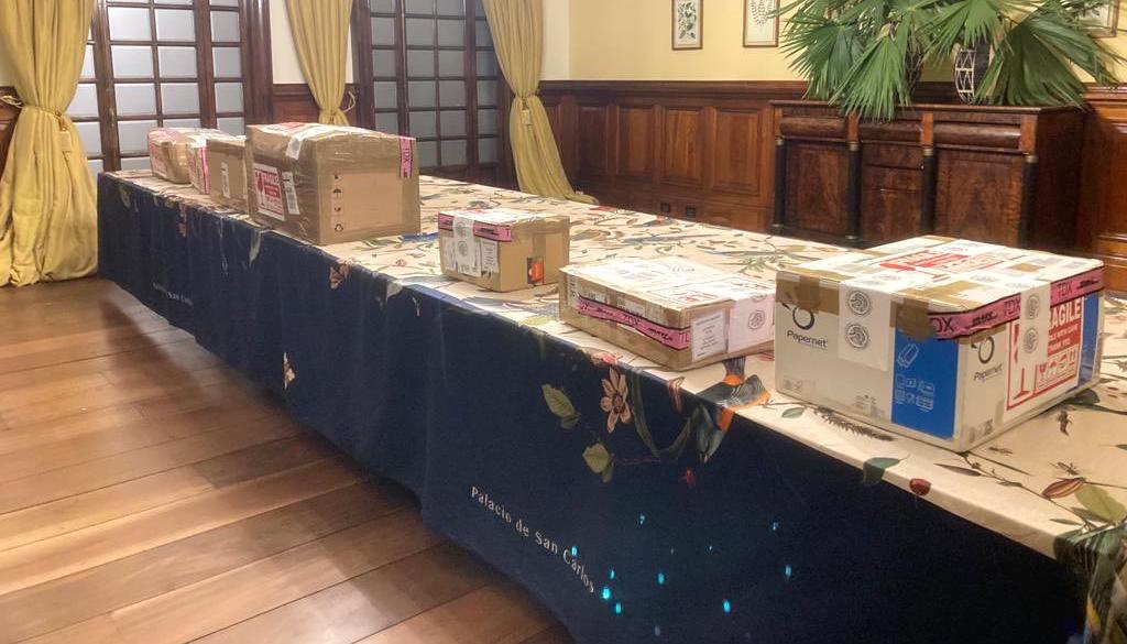 Las piezas llegaron debidamente protegidas.