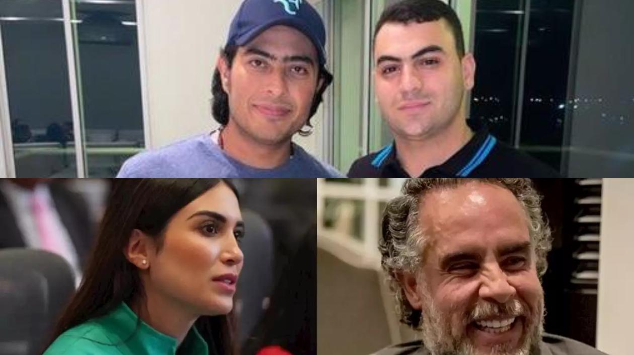 Nicolás Petro, Musa Abraham Besaile, Saray Robayo y Armando Benedetti.