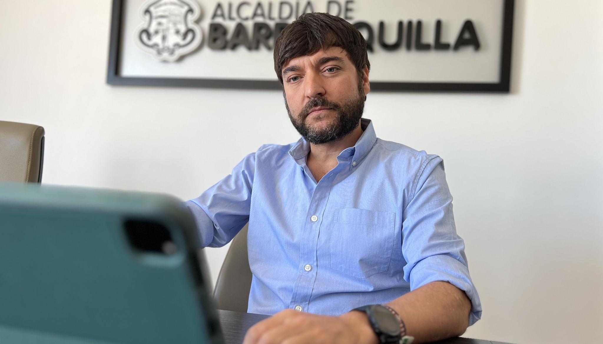 El Alcalde de Barranquilla, Jaime Pumarejo.