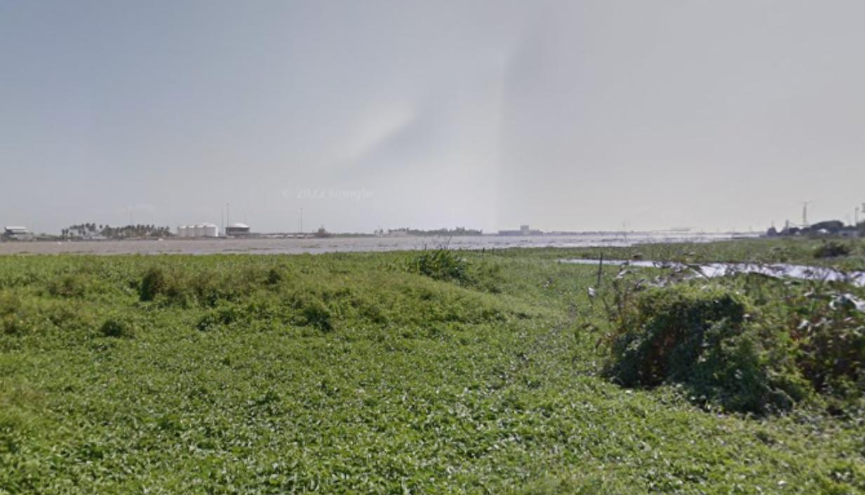 Aspecto del río Magdalena, a la altura del barrio Villanueva. 