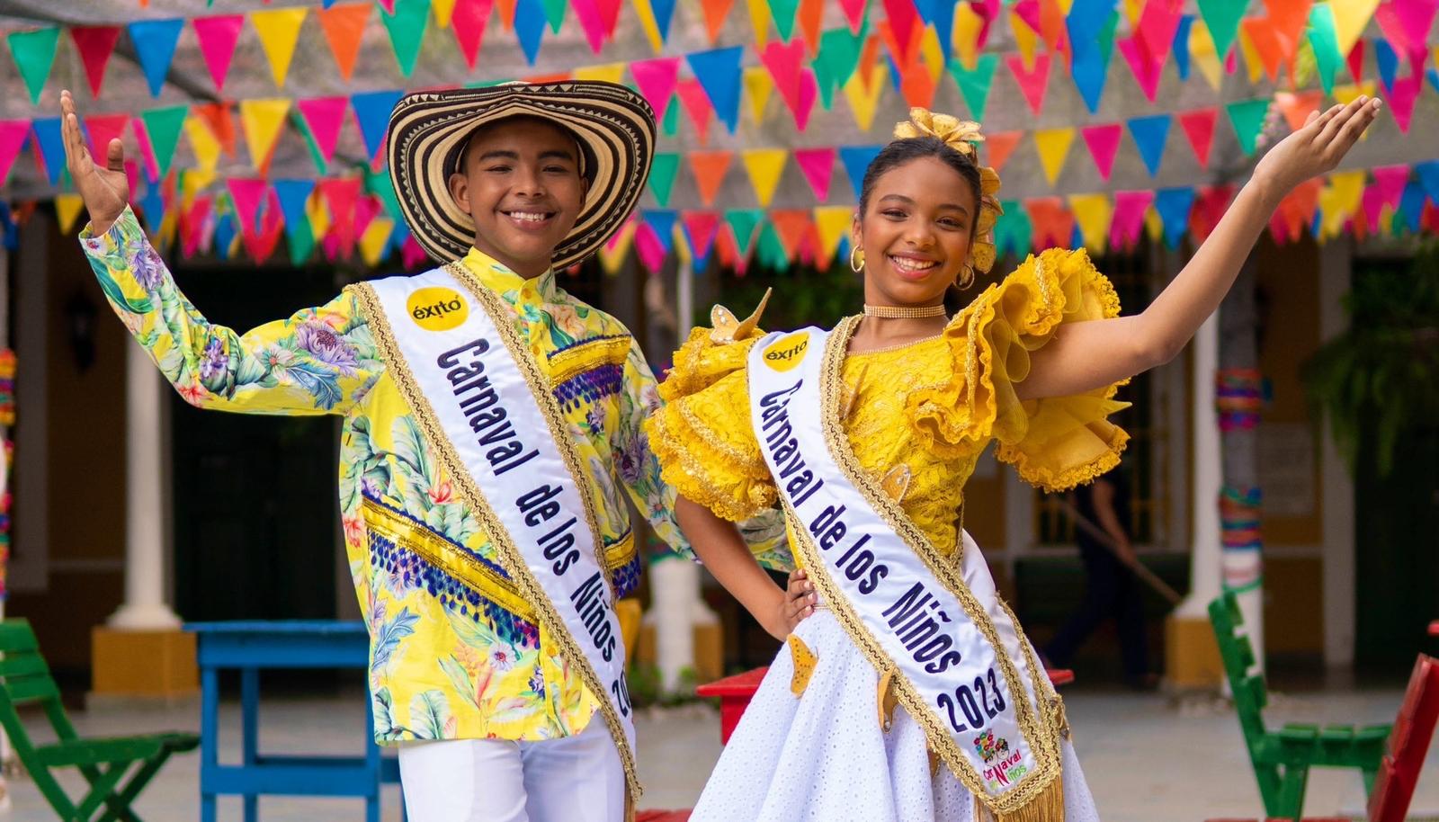 Tahiana Rentería Ávila y Diego Chelia Acosta, Reyes del Carnaval de los Niños.