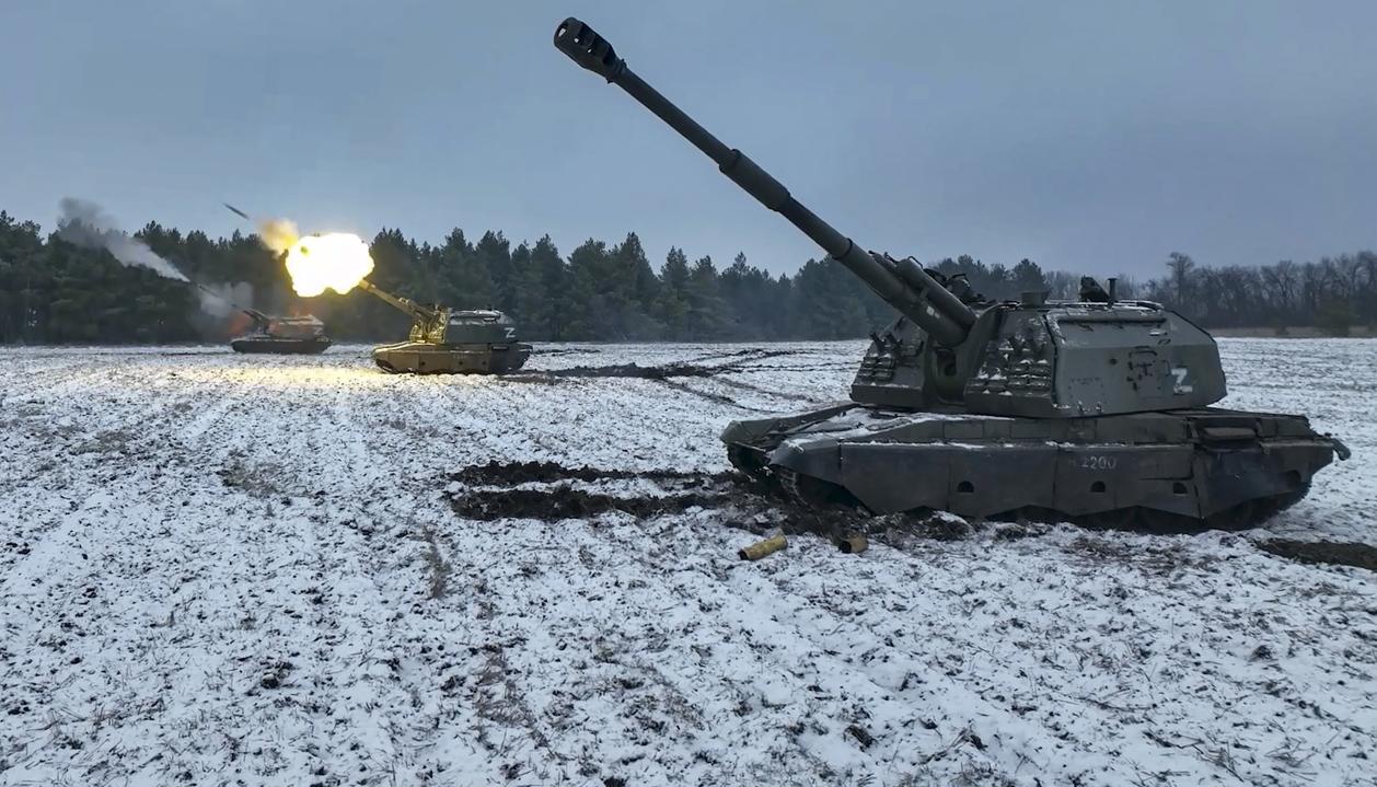 Imagen de los tanques en la guerra.